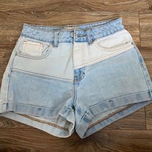 pacsun color block mom shorts